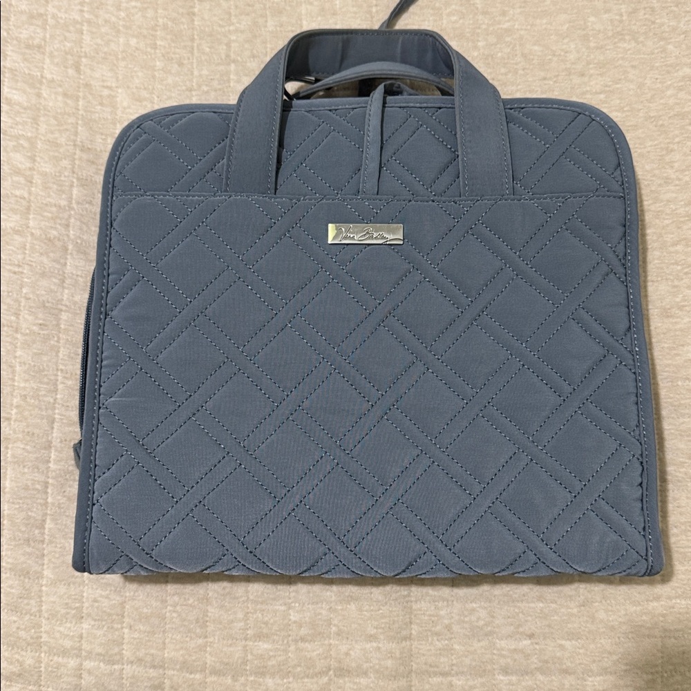 Vera Bradley Quilted Grey Travel Toiletries Bag